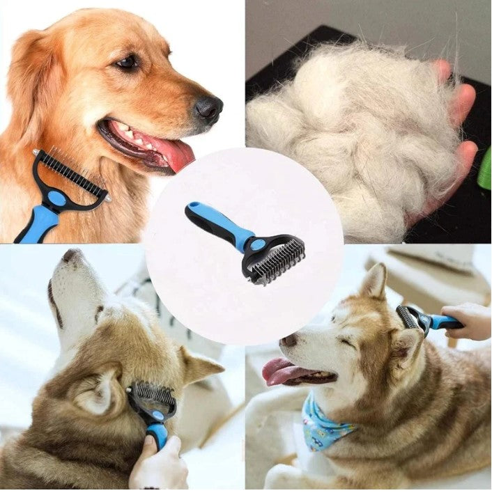 Dematting Comb & Grooming Tool for Dogs & Cats